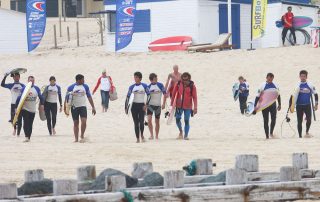 depart d un cours de surf au penon going to surf