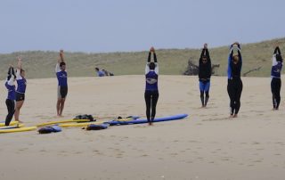 etirement avant session surf etirement streching